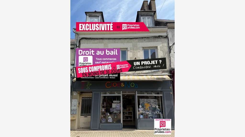 Cède bail local de 40m² à Châteauneuf sur Loire