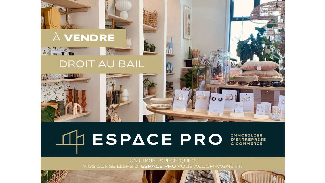 Droit au bail local commercial de 36m² à Deauville