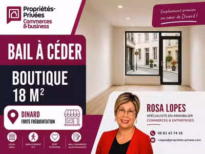 35800 DINARD - LOCAL COMMERCIAL 18 M², PROCHE 