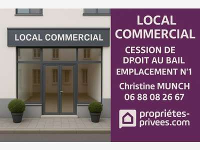 Cession droit au bail 140m² empl N°1 Ermont