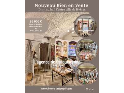 Cession droit au bail Locaux commerciaux - Boutiques à Hyères