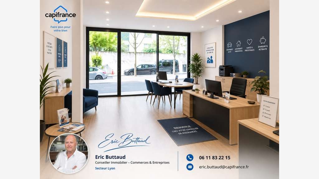 Bail à céder local commercial 60m² à Jonage (69)