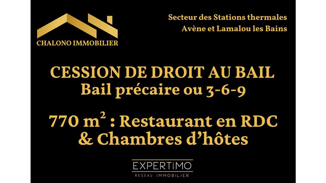 Cession de droit au bail Le Bousquet d'Orb