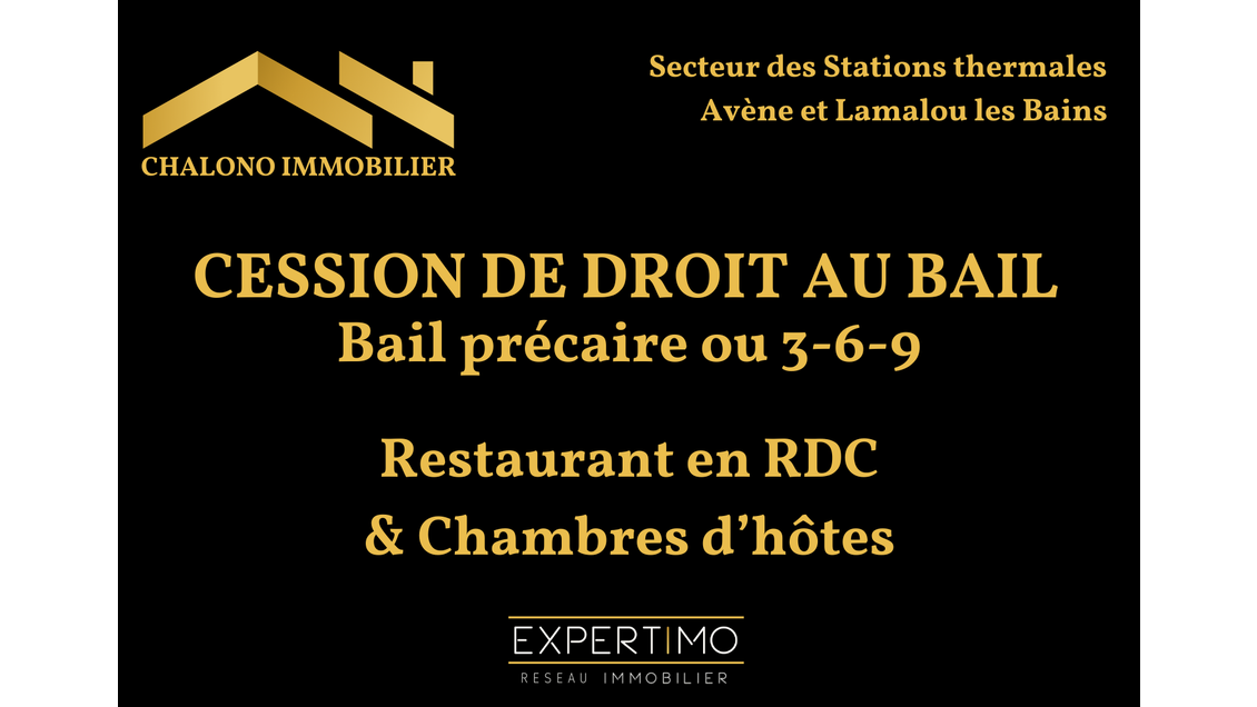 Cession de droit au bail Le Bousquet d'Orb