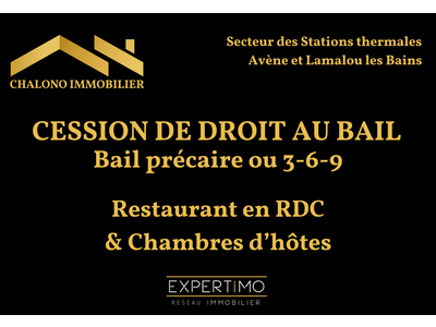 Cession droit au bail Locaux commerciaux - Boutiques au Bousquet-d'Orb