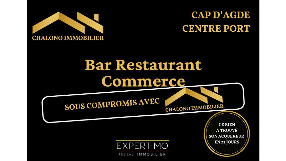 Droit au bail local commercial 150m² Le Cap-d'Agde