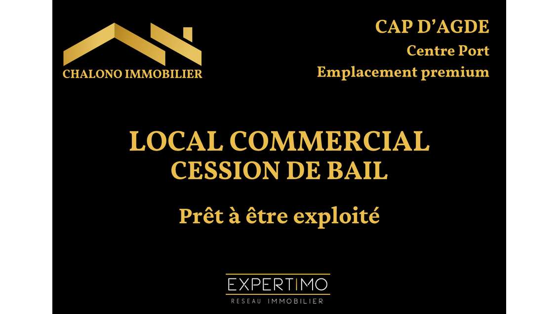 DEPT 34 - LE CAP D'AGDE, CENTRE PORT. CESSION DE D