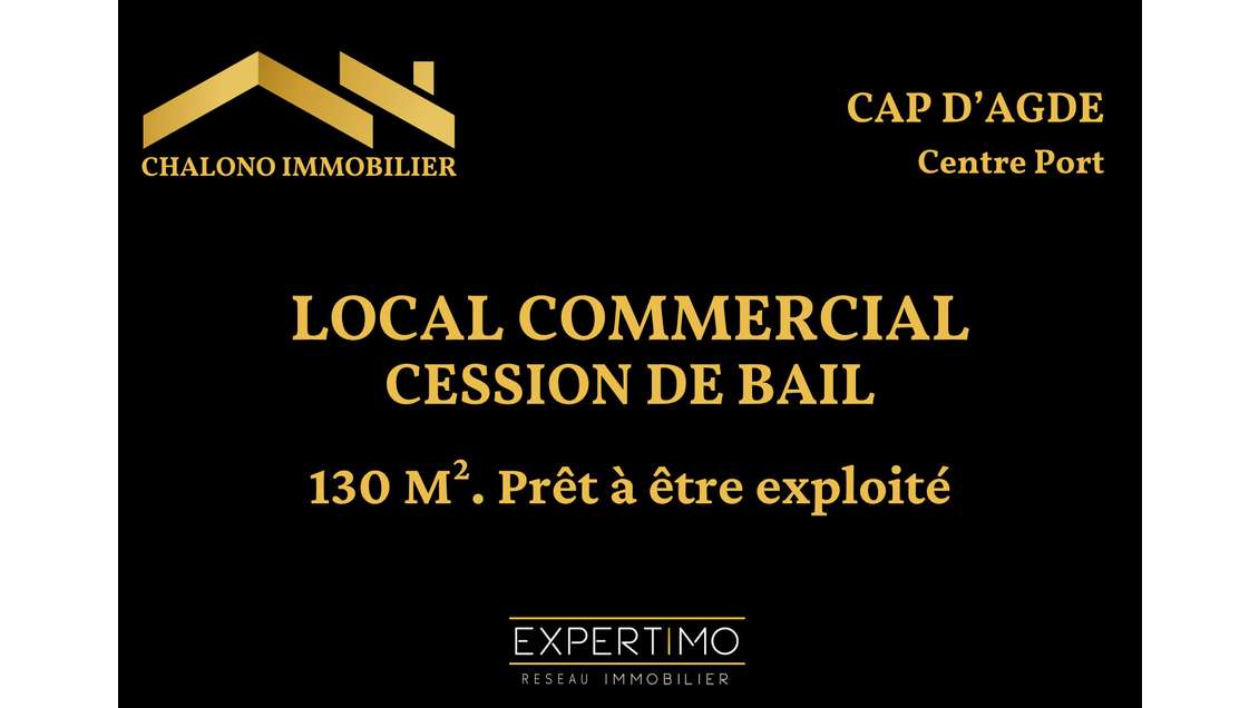 DEPT 34 - LE CAP D'AGDE, CENTRE-PORT. LOCAL COMMER