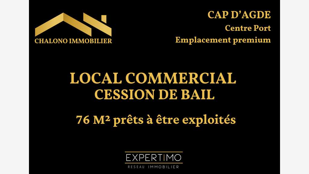 DEPT 34 - LE CAP D'AGDE CENTRE PORT CESSION DROI