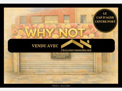 Cède bail local commercial de 32m² le Cap d'Agde