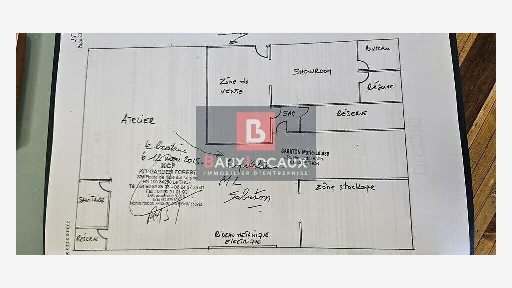 Cession bail commercial 400m² Le Thor (84)