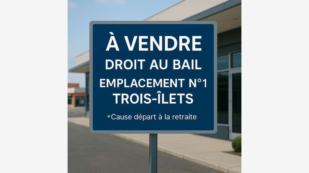 Bail à céder local commercial 39m² les Trois Ilets