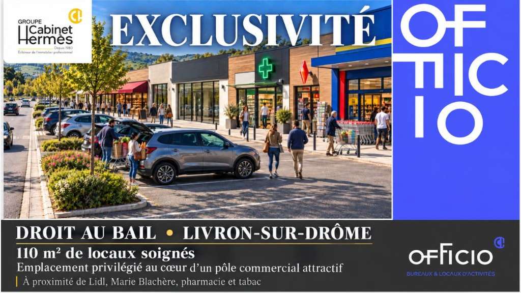 LOCAL COMMERCIAL 110M2 LIVRON