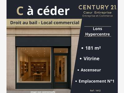 Droit au bail local 273m² à Lons le Saunier centre
