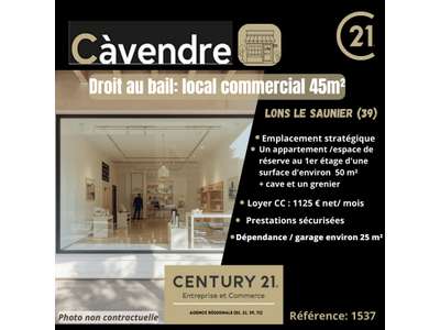 Cession droit au bail Locaux commerciaux - Boutiques à Lons-le-Saunier