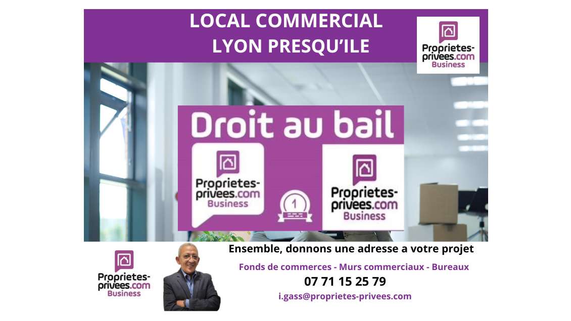Cession de bail local commercial 45m² Lyon 69001