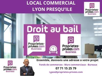 Cession droit au bail Locaux commerciaux - Boutiques à Lyon 1er