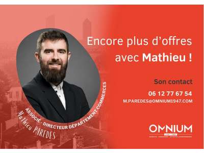 Cession droit au bail Locaux commerciaux - Boutiques à Lyon 2e