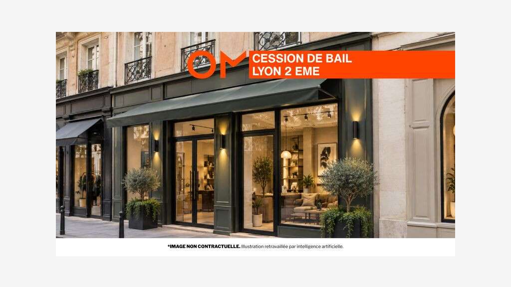 Local 60m² RDC à céder Lyon 2e
