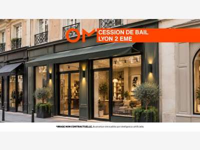 Local 60m² RDC à céder Lyon 2e