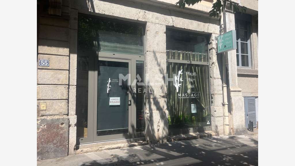 Local commercial à céder 80m² Lyon 2e rue Franklin
