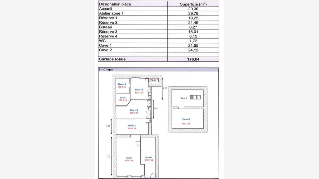 Cession droit au bail local 133m² empl N°1 Lyon 02