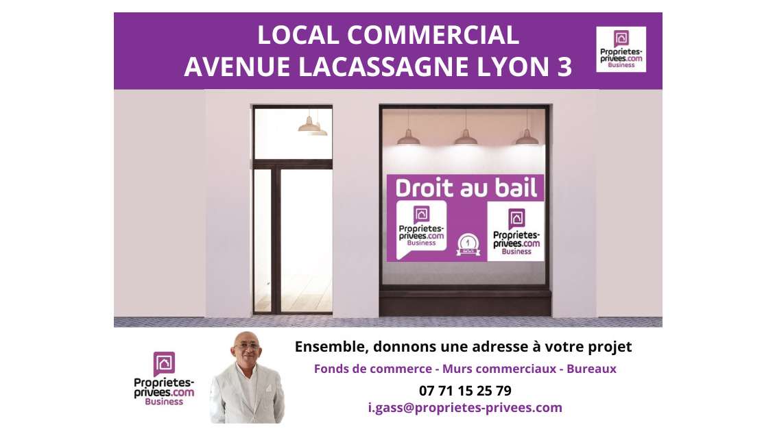 Cession de bail showroom 70m² Lyon 3e Lacassagne