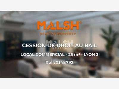 Local à céder 25m² à Lyon 3e Cours Lafayette