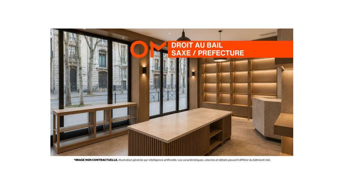 A céder local 90m² axe dynamique Saxe/Préfecture
