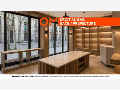A céder local 90m² axe dynamique Saxe/Préfecture