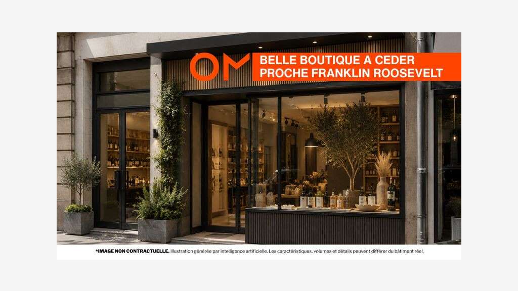 Très belle boutique à céder idéalement située au c