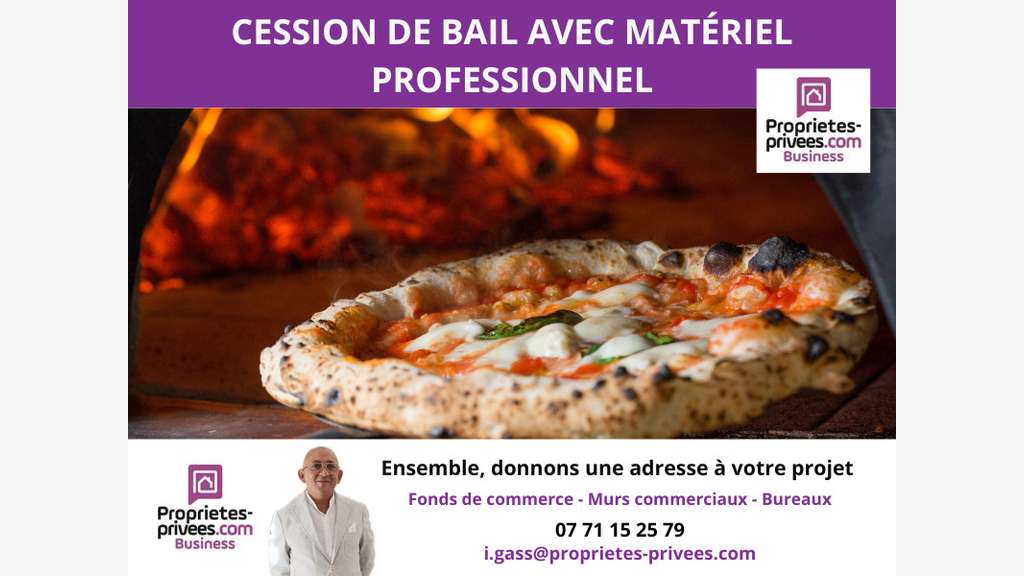 Cède local pizzeria équipée de 50m² à Lyon 69008