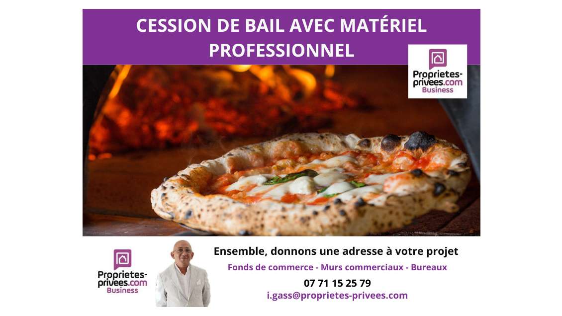 Cède local pizzeria équipée de 50m² à Lyon 69008