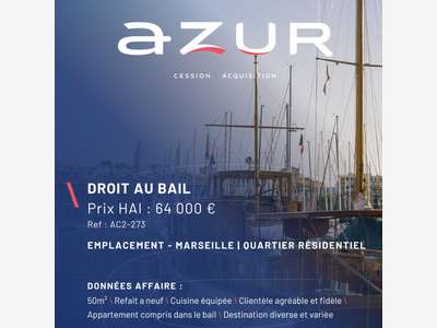 VENTE DAB 50m² dans quartier agréable à Marseille