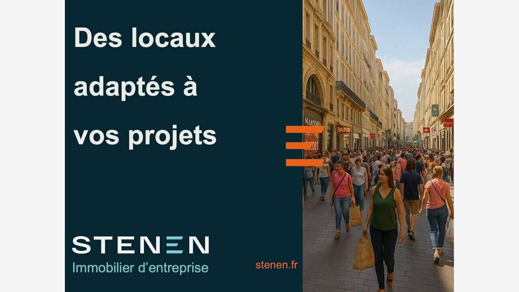 A céder local commercial rénové 70m² à Marseille 1
