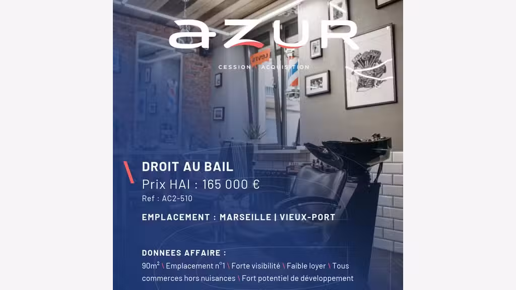 VENTE DAB Bail tous commerces empl. N1