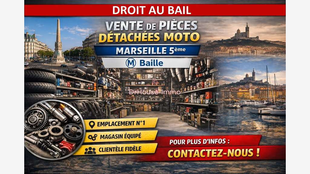 Cède FDC pièces détachées motos 13005 métro Baille