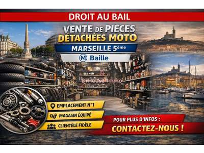 Cession droit au bail Locaux commerciaux - Boutiques à Marseille 5e