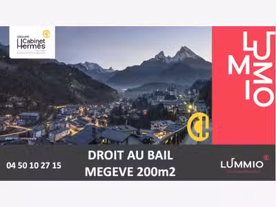 Droit au bail magnifique local 155m² à Megève