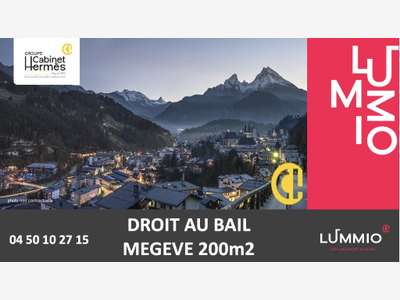 Droit au bail magnifique local 155m² à Megève