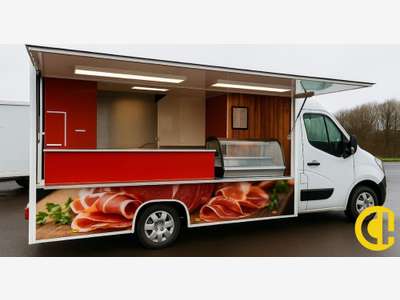 Emplacements de marchés + camions frigos