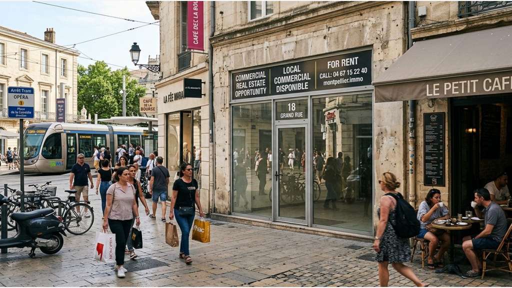 Droit au bail 150m² top empl Montpellier centre