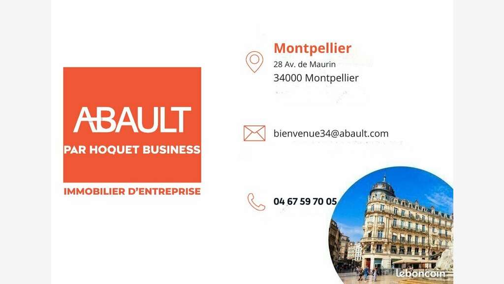Local commercial 45m² à louer à Montpellier centre