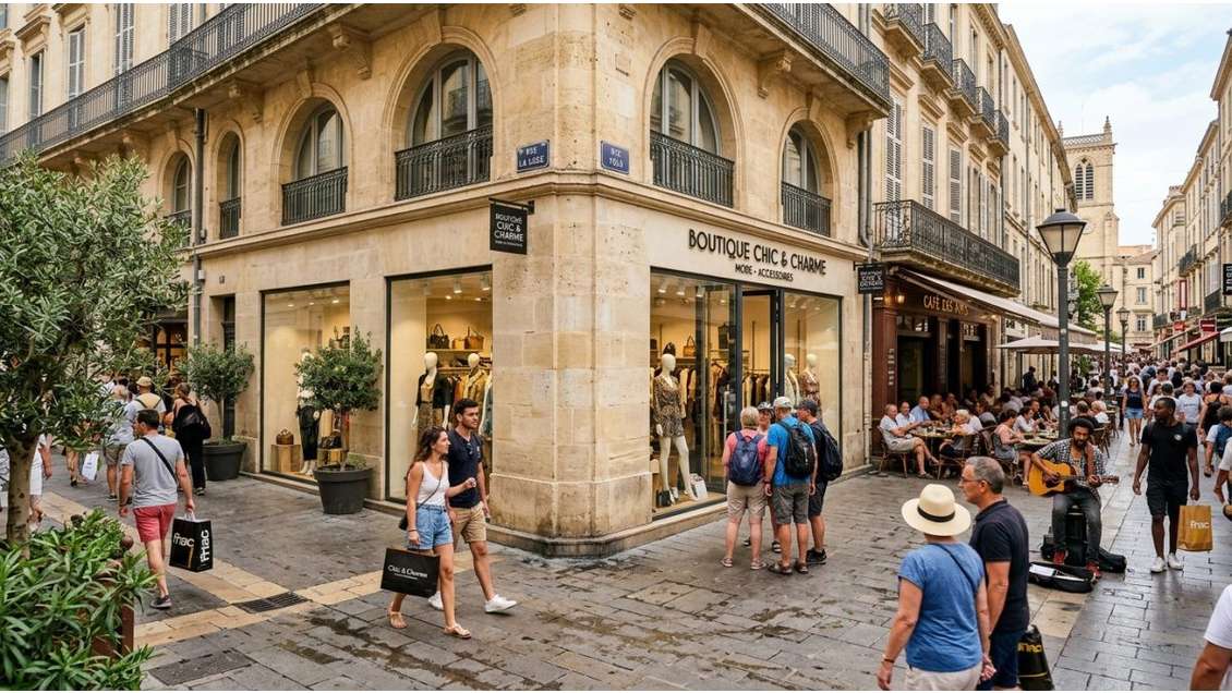 Droit au bail boutique d'angle Montpellier centre