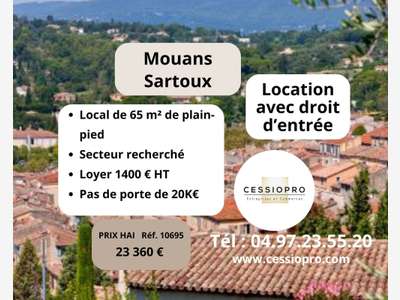 Location droit entrée local 65m² à Mouans-Sartoux