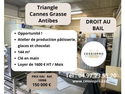 Cession droit au bail Locaux commerciaux - Boutiques à Mouans-Sartoux