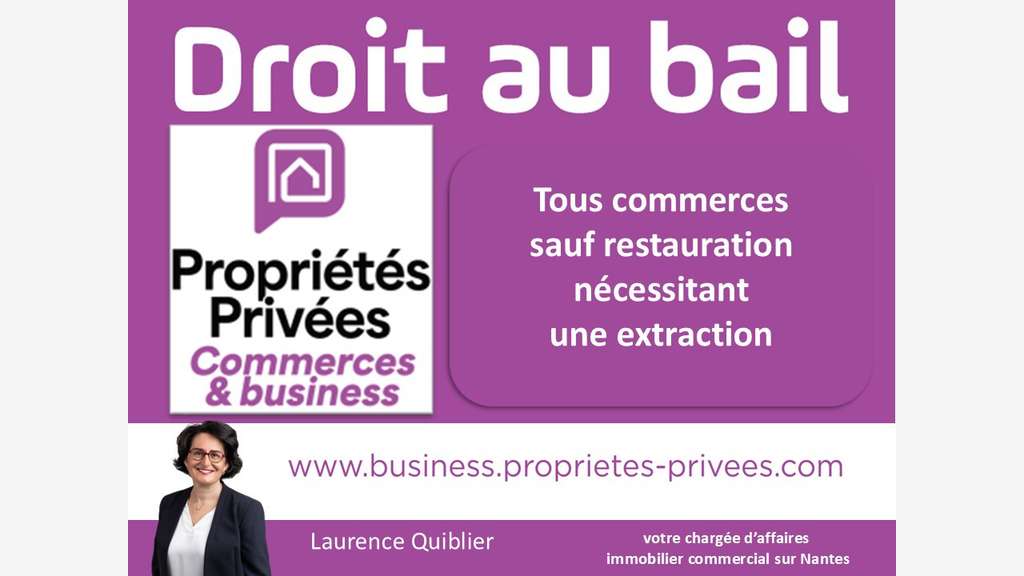 Bail à céder local 45m² en rue piétonne à Nantes