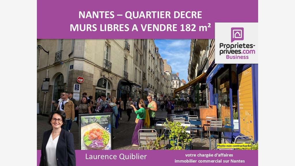 Murs libres 182m² à Nantes Rue de Strasbourg