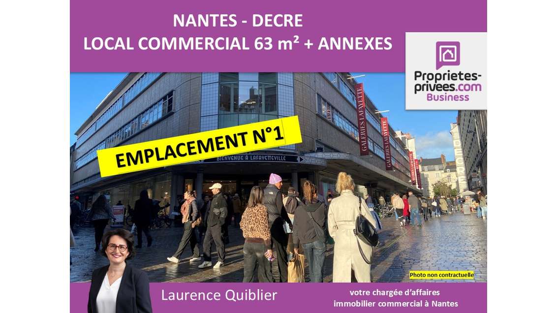 Bail à céder local 88m² Place du Pilori à Nantes
