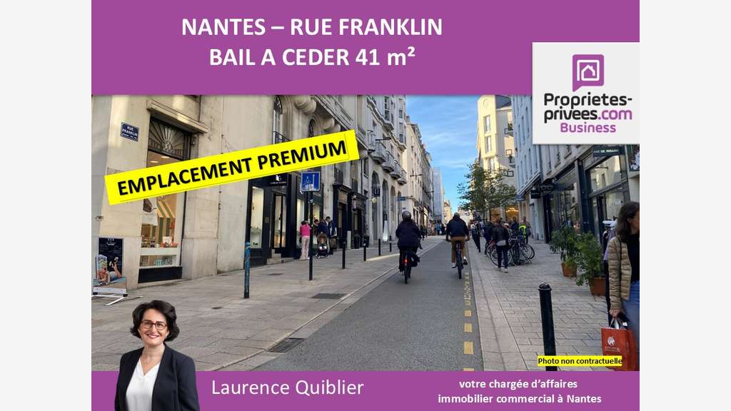 Bail à céder 41m² quartier Graslin à Nantes